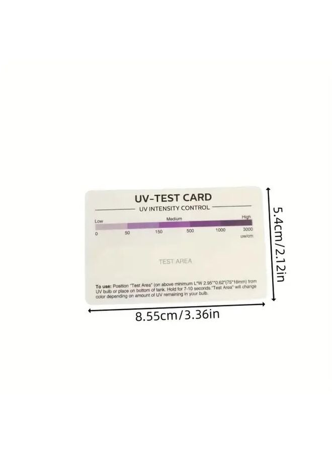 10pcs UV Test Cards UV Light Meter With Evaluation Chart For UV Intensity Measurement - Image 4